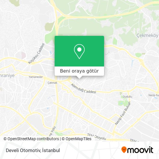 Develi Otomotiv harita