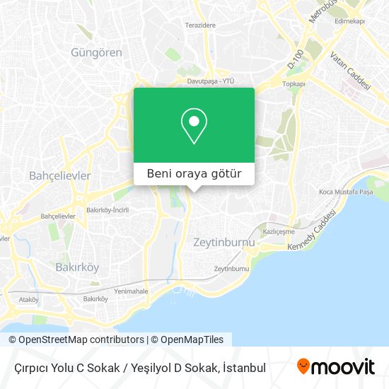 Çırpıcı Yolu C Sokak / Yeşilyol D Sokak harita