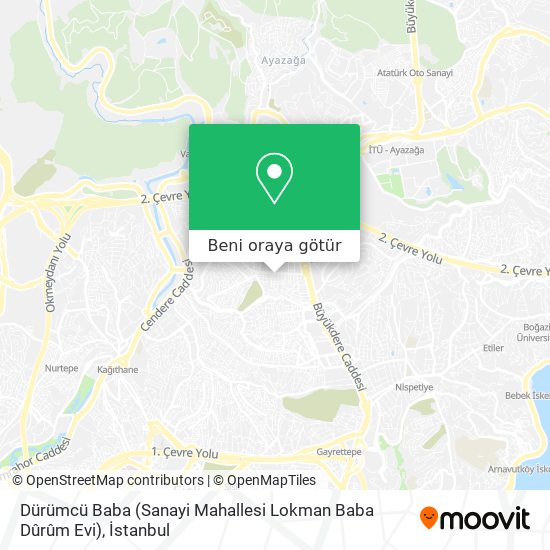 Dürümcü Baba (Sanayi Mahallesi Lokman Baba Dûrûm Evi) harita