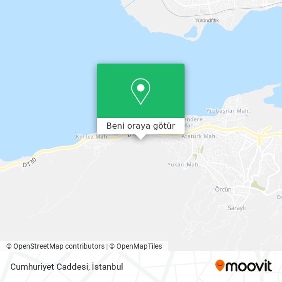 Cumhuriyet Caddesi harita