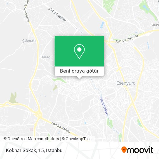 Köknar Sokak, 15 harita