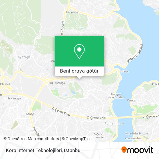 Kora İnternet Teknolojileri harita