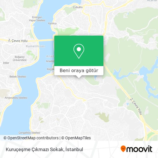 Kuruçeşme Çıkmazı Sokak harita