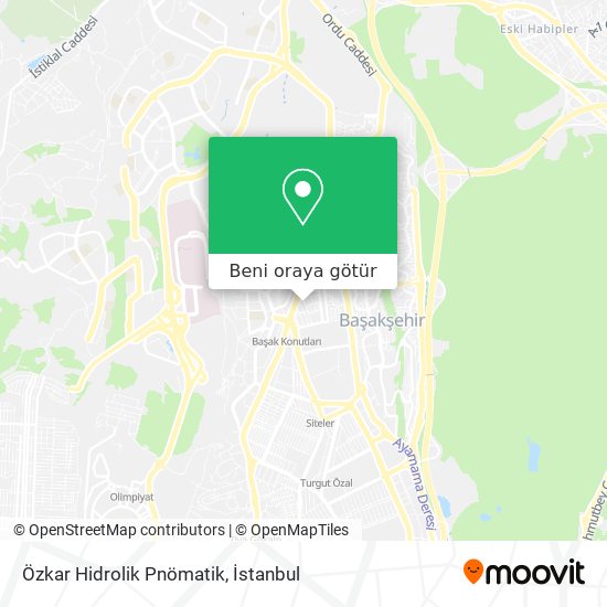 Özkar Hidrolik Pnömatik harita