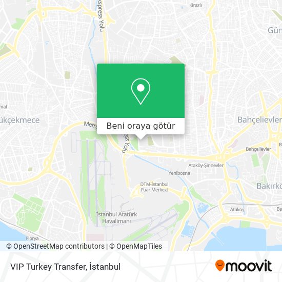 VIP Turkey Transfer harita