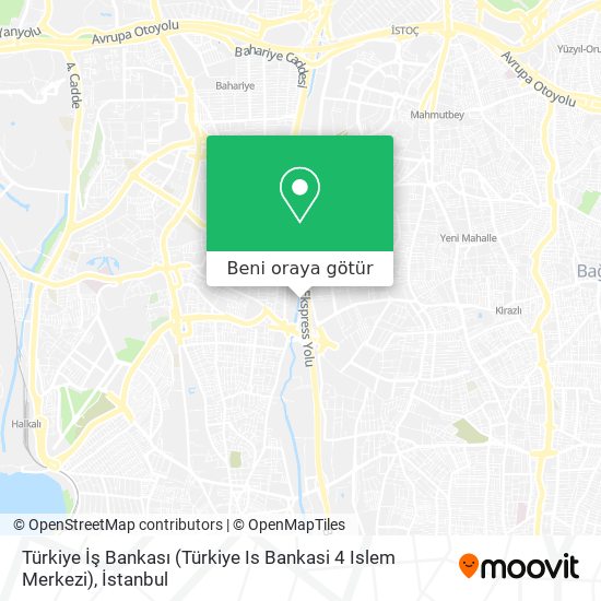 Türkiye İş Bankası (Türkiye Is Bankasi 4 Islem Merkezi) harita