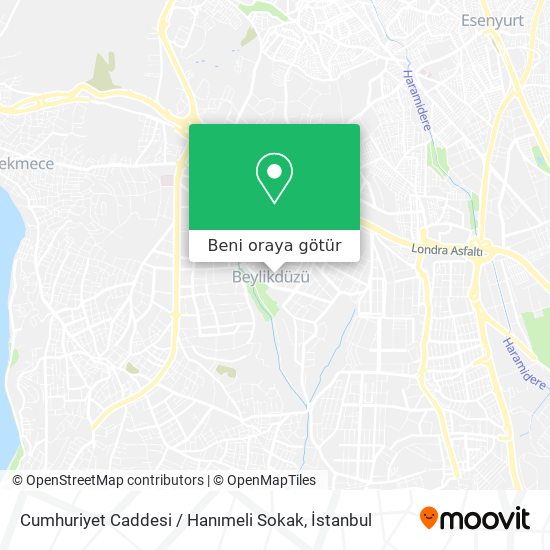 Cumhuriyet Caddesi / Hanımeli Sokak harita