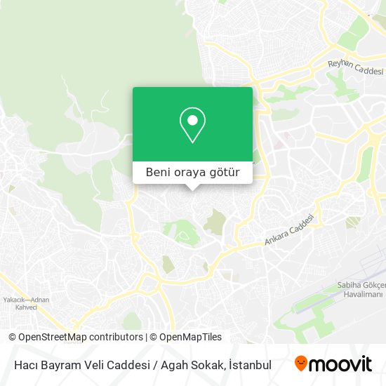 Hacı Bayram Veli Caddesi / Agah Sokak harita