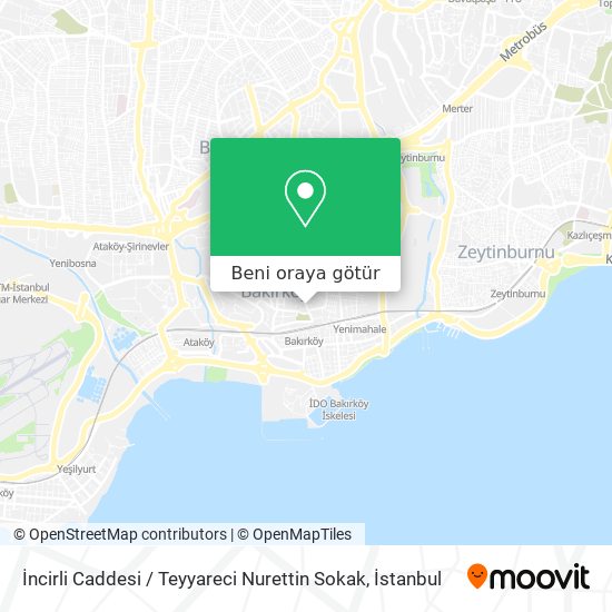İncirli Caddesi / Teyyareci Nurettin Sokak harita