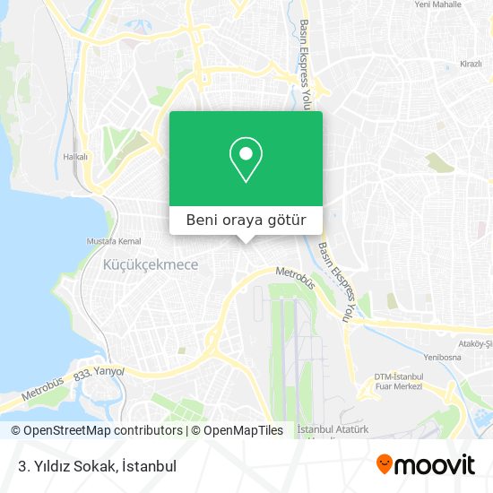 3. Yıldız Sokak harita
