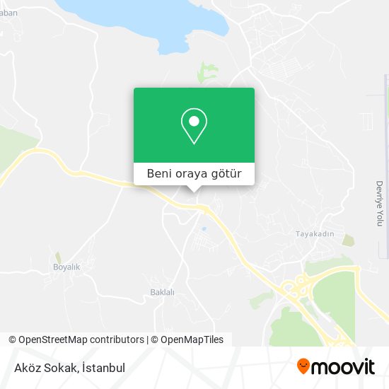Aköz Sokak harita
