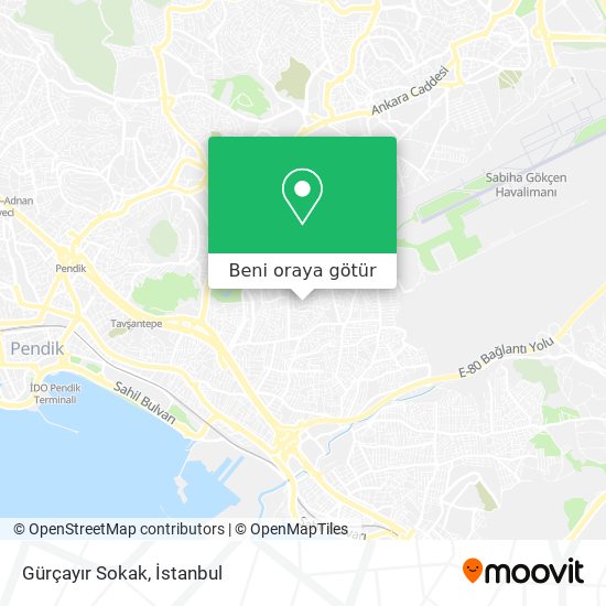 Gürçayır Sokak harita