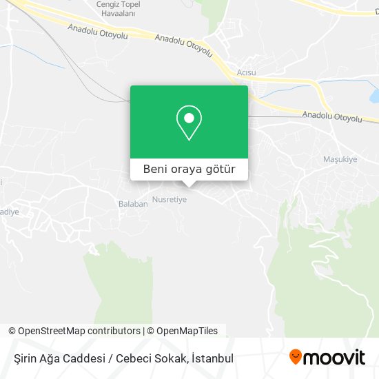 Şirin Ağa Caddesi / Cebeci Sokak harita