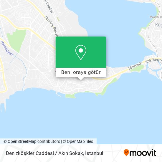 Denizköşkler Caddesi / Akın Sokak harita