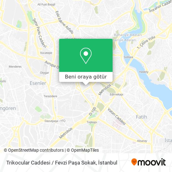 Trikocular Caddesi / Fevzi Paşa Sokak harita