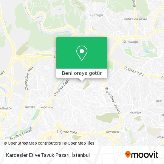 Kardeşler Et ve Tavuk Pazarı harita
