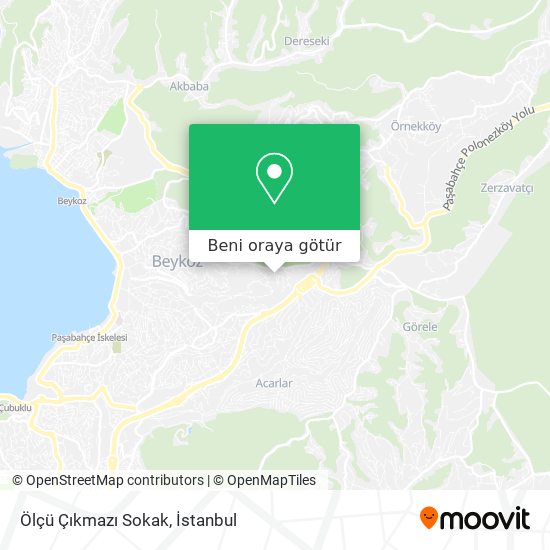 Ölçü Çıkmazı Sokak harita