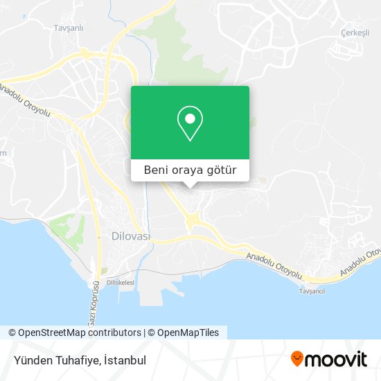 Yünden Tuhafiye harita