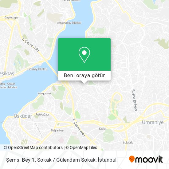 Şemsi Bey 1. Sokak / Gülendam Sokak harita