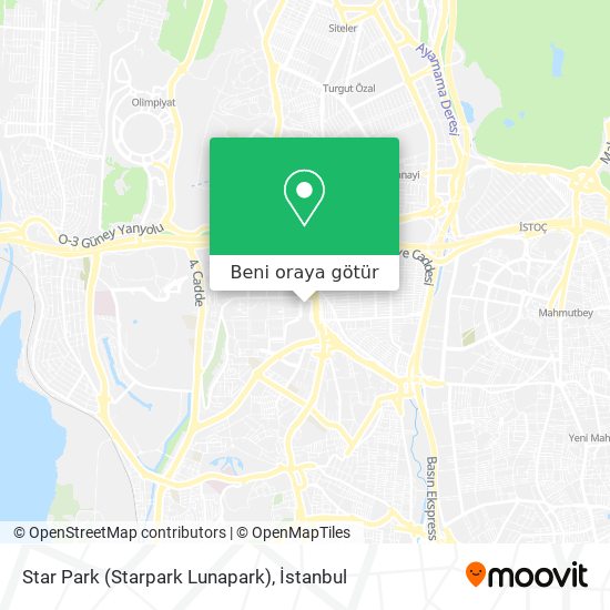 Star Park (Starpark Lunapark) harita