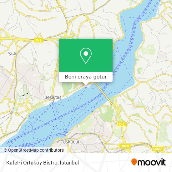 KafePi Ortaköy Bistro harita