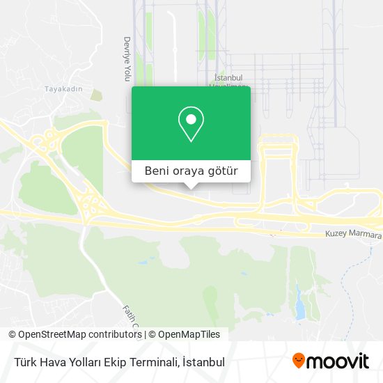 Türk Hava Yolları Ekip Terminali harita