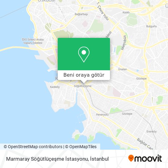 Marmaray Söğütlüçeşme İstasyonu harita