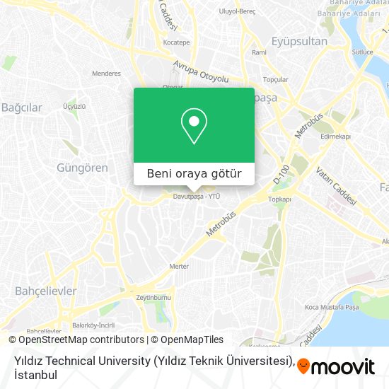 Yıldız Technical University (Yıldız Teknik Üniversitesi) harita