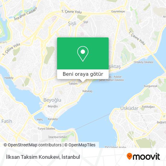 İlksan Taksim Konukevi harita
