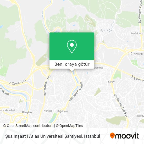 Şua İnşaat | Atlas Üniversitesi Şantiyesi harita