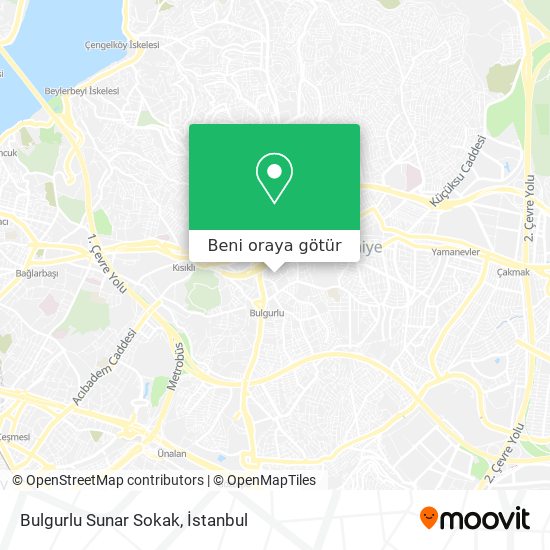 Bulgurlu Sunar Sokak harita