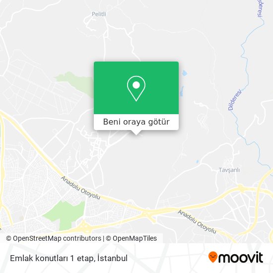 Emlak konutları 1 etap harita