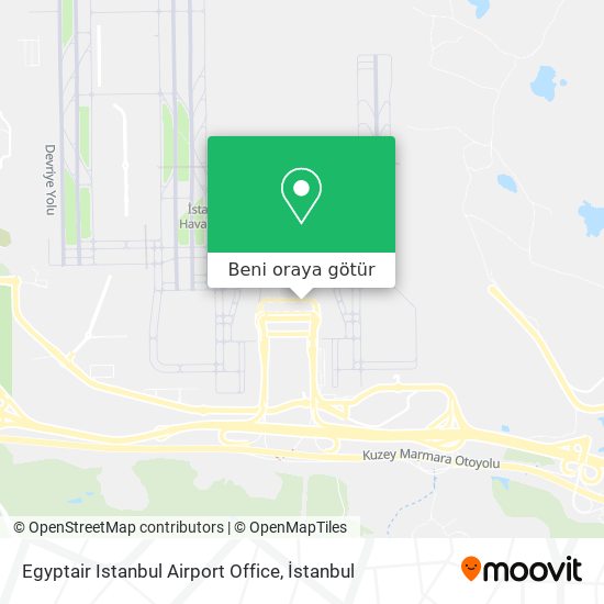 Egyptair Istanbul Airport Office harita