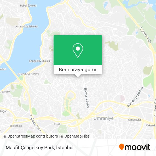 Macfit Çengelköy Park harita