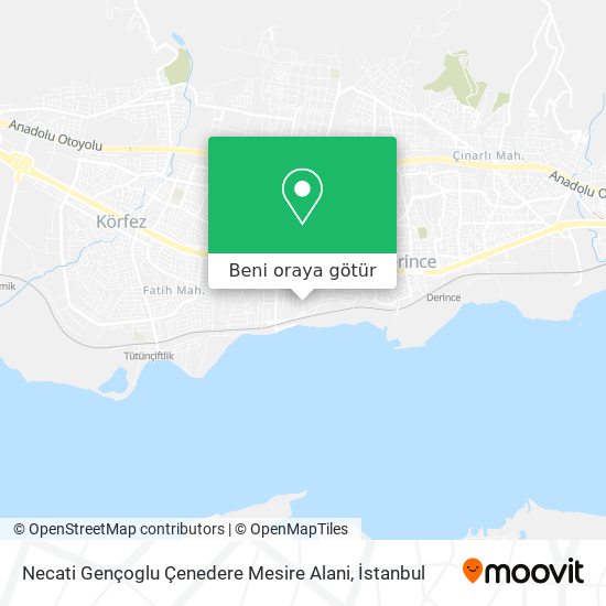 Necati Gençoglu Çenedere Mesire Alani harita