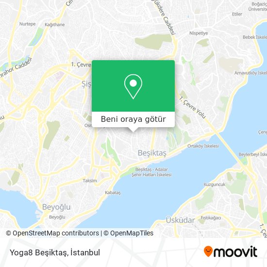 Yoga8 Beşiktaş harita