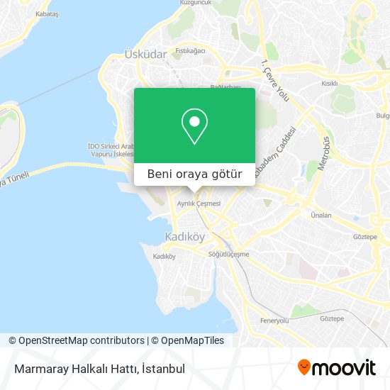 Marmaray Halkalı Hattı harita