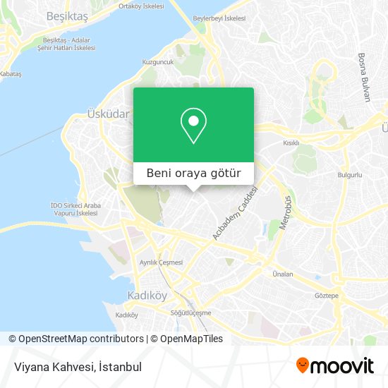 Viyana Kahvesi harita
