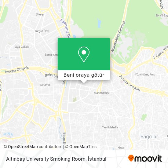 Altınbaş University Smoking Room harita