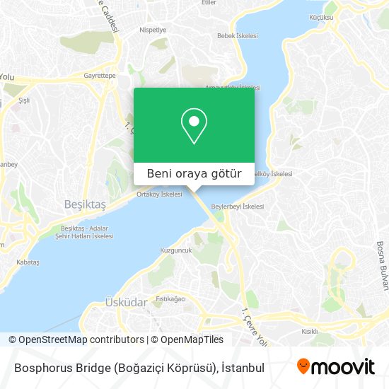 Bosphorus Bridge (Boğaziçi Köprüsü) harita