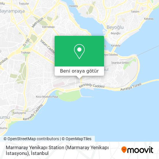 Marmaray Yenikapı Station (Marmaray Yenikapı İstasyonu) harita