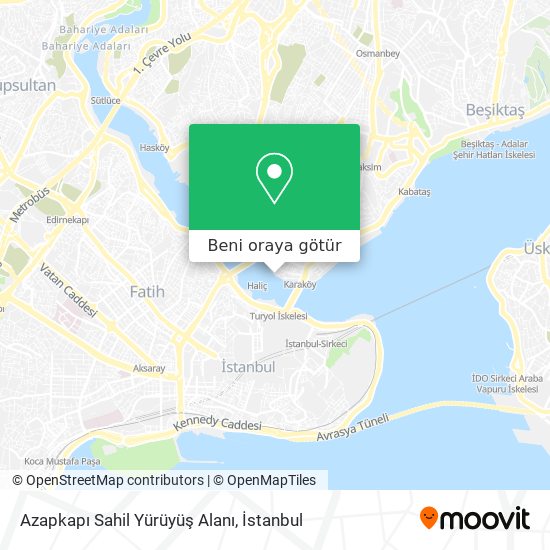 Azapkapı Sahil Yürüyüş Alanı harita