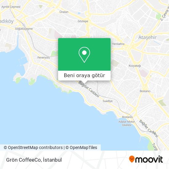 Grön CoffeeCo harita