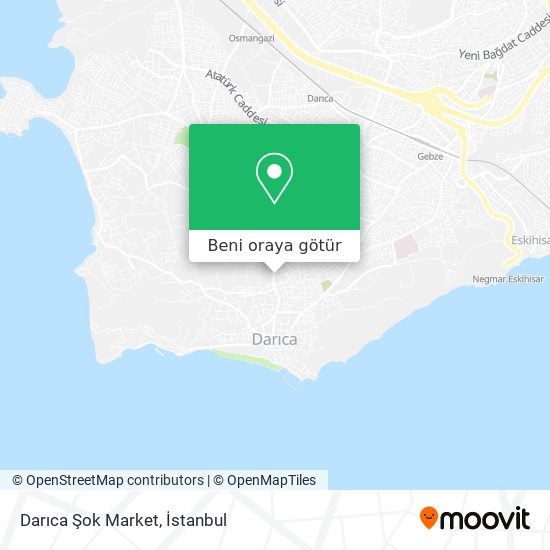 Darıca Şok Market harita