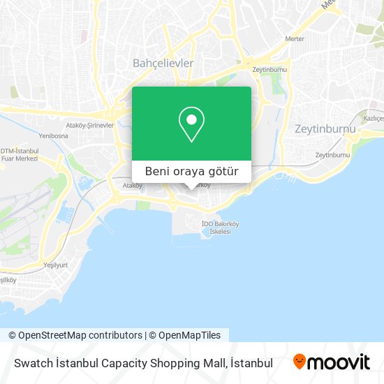 Swatch İstanbul Capacity Shopping Mall harita