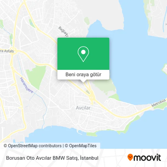 Borusan Oto Avcılar BMW Satış harita