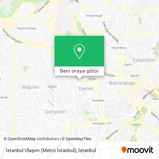 İstanbul Ulaşım (Metro İstanbul) harita