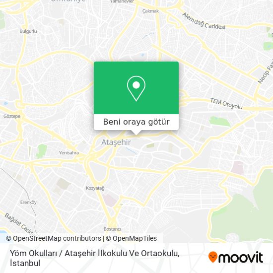 Yöm Okulları /  Ataşehir İlkokulu Ve Ortaokulu harita