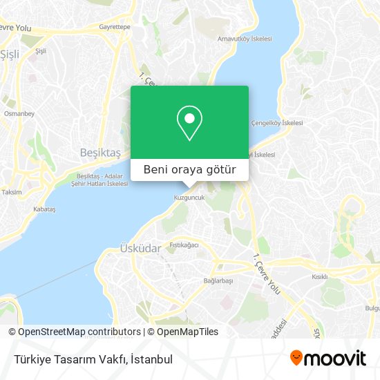 Türkiye Tasarım Vakfı harita