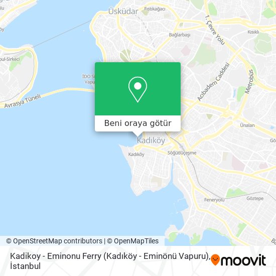 Kadikoy - Eminonu Ferry (Kadıköy - Eminönü Vapuru) harita